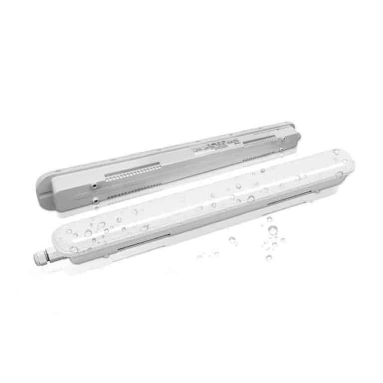 Waterdichte LED TL armaturen met noodverlichting
