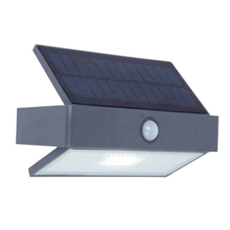 Solar LED Wandlamp met PIR Sensor
